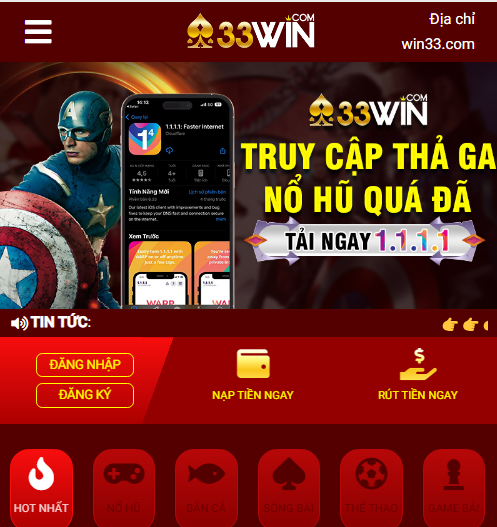 Giao diện 333win1 dễ dàng cho người chơi tham gia