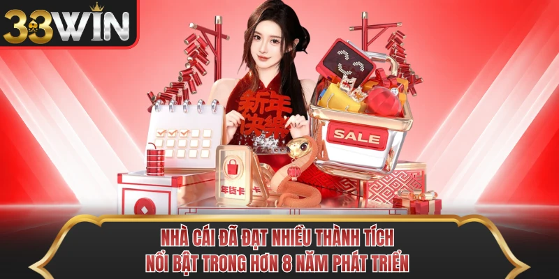 Nhà cái đã đạt nhiều thành tích nổi bật trong hơn 8 năm phát triển